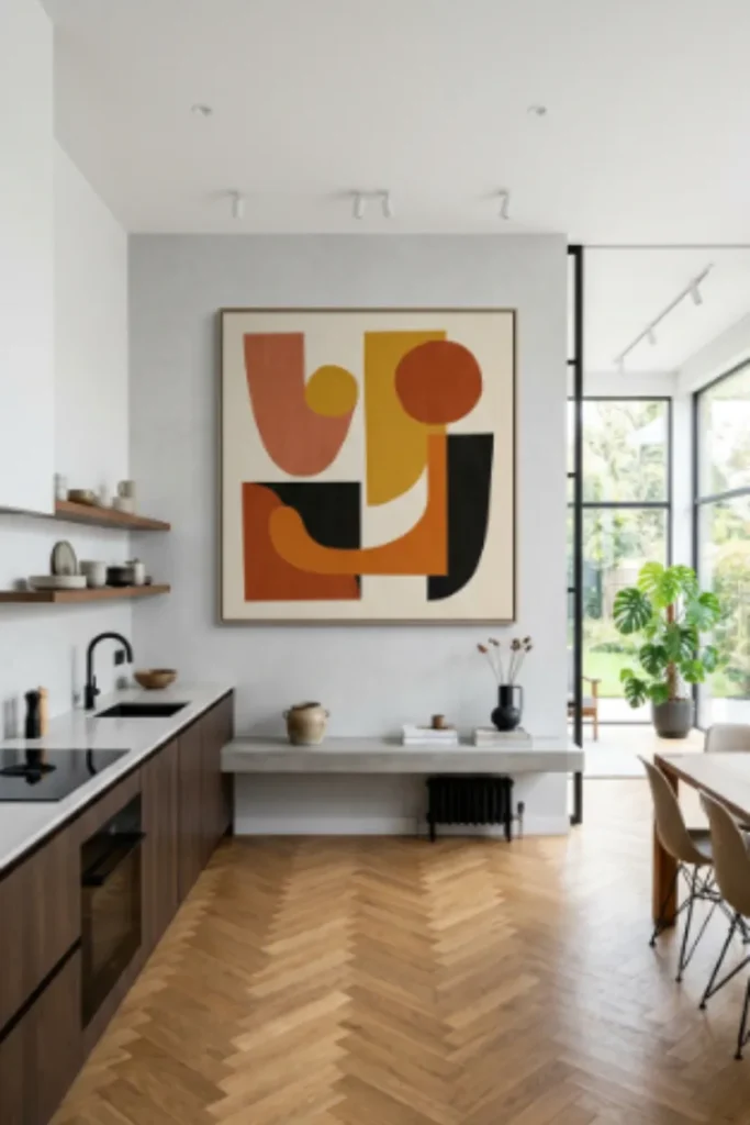 4. Oversized Minimalist Mid Century Abstract Shapes