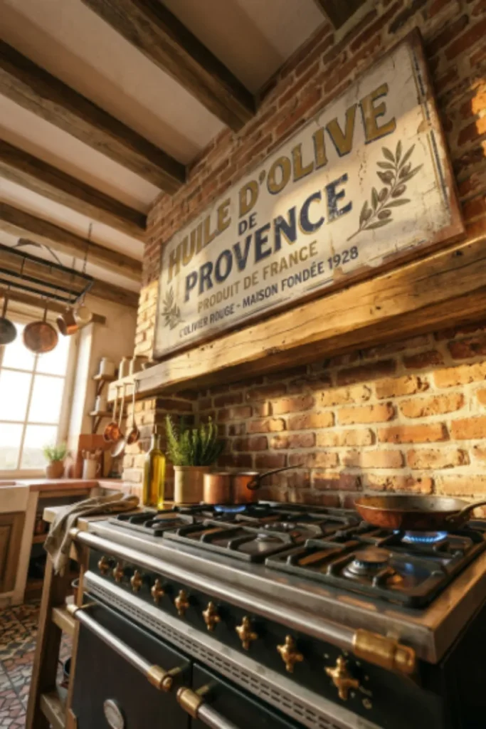 7. The Vintage European Farmer's Market Sign