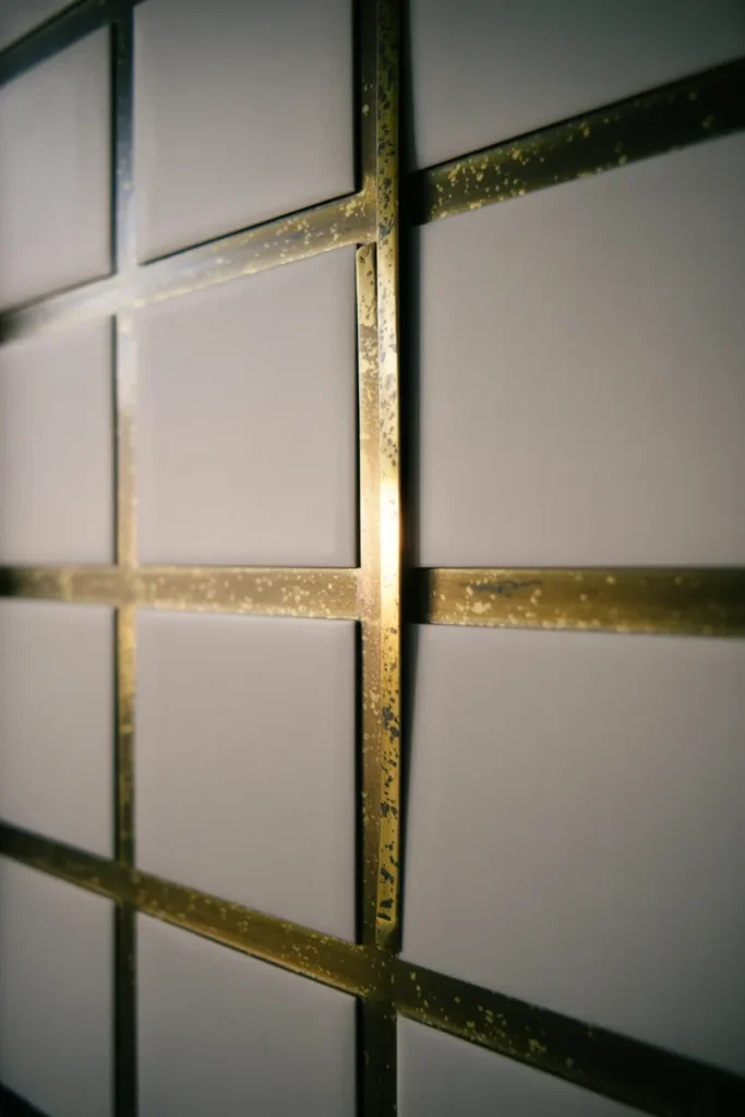 The Inset Raw Brass "Matrix" Grid