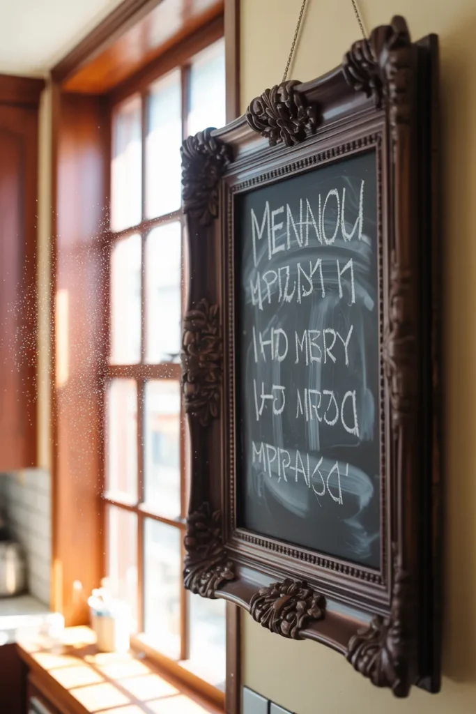 Oversized Framed Chalkboard for "Daily Specials"