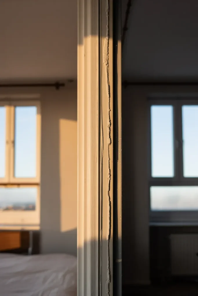 Narrow Vertical Strip That Breaks Horizontal Flatness