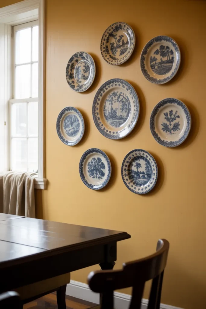 A Vintage Plate Collection, Arranged with Actual Intention