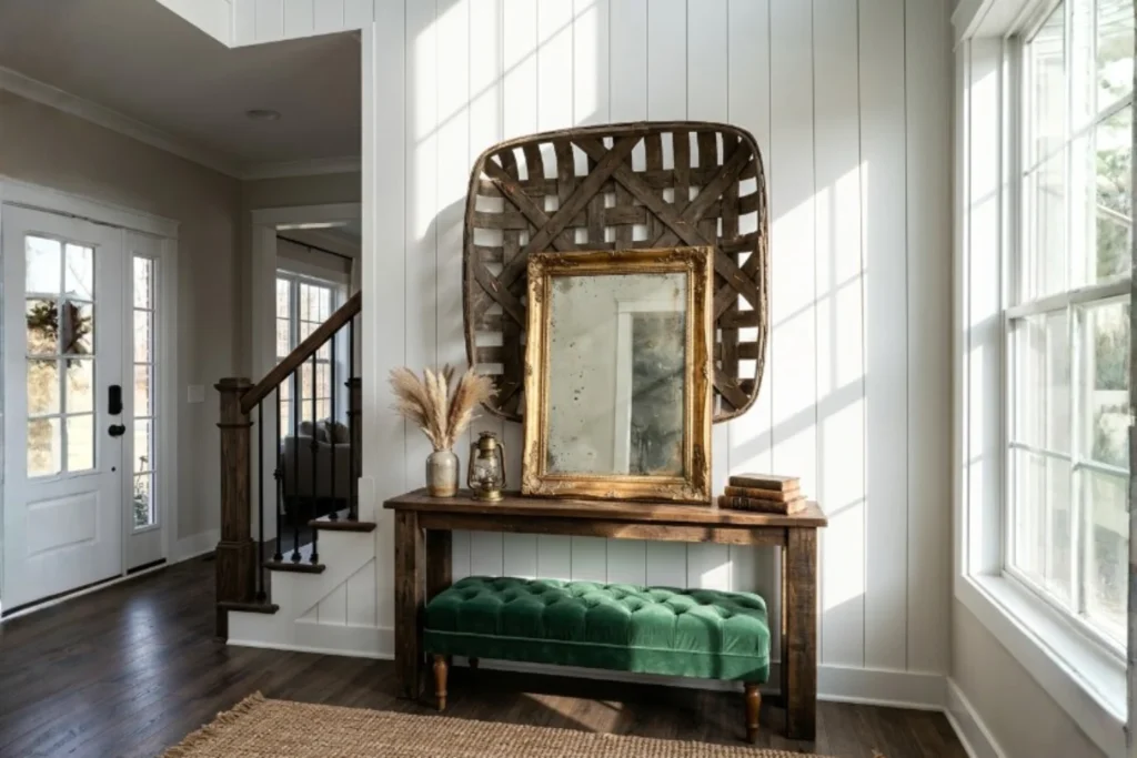 7 Farmhouse Entryway Wall Ideas That Always Look Good